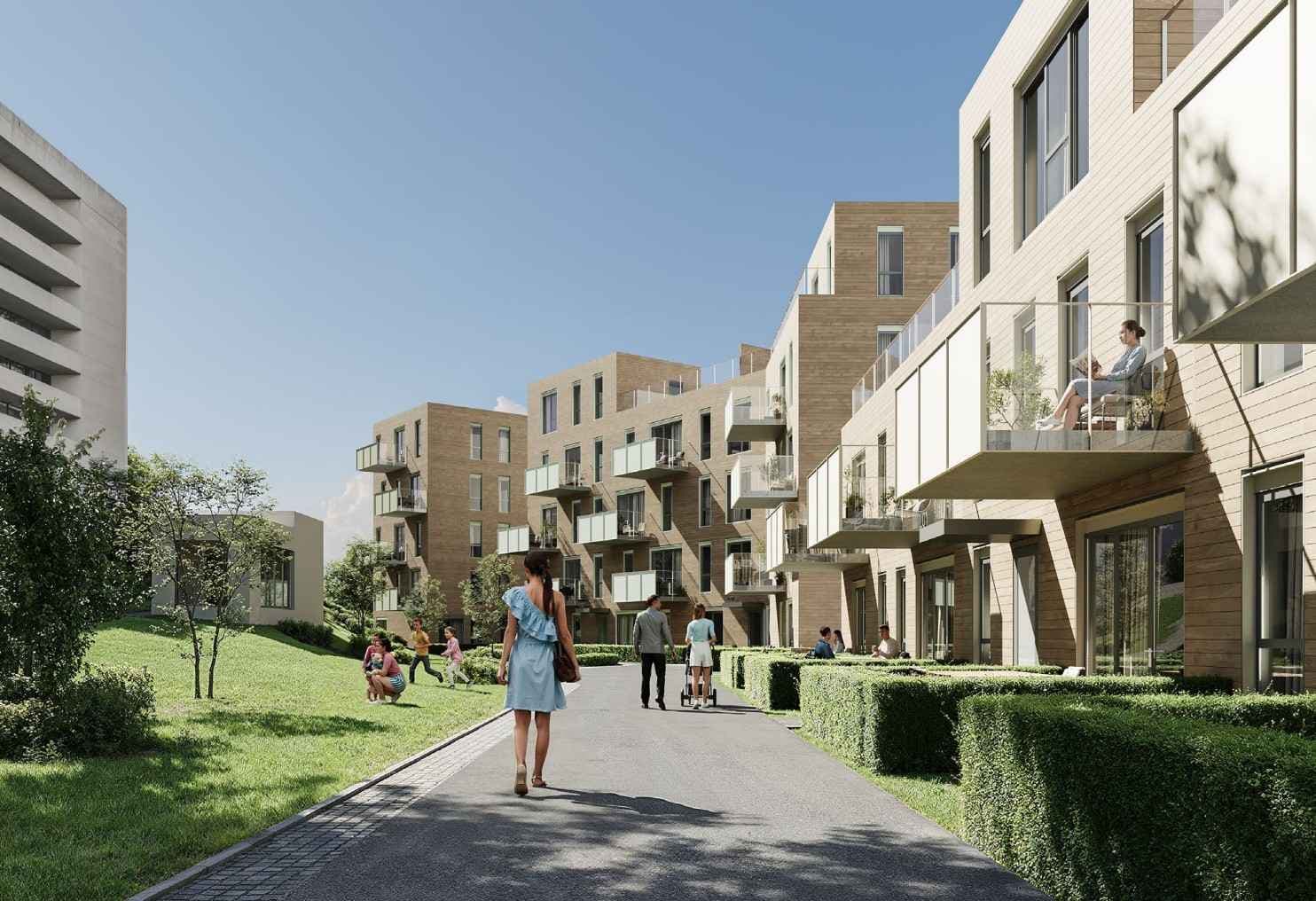 Illustrasjon av Landingsveien 14 på Hovseter (Attivo)
